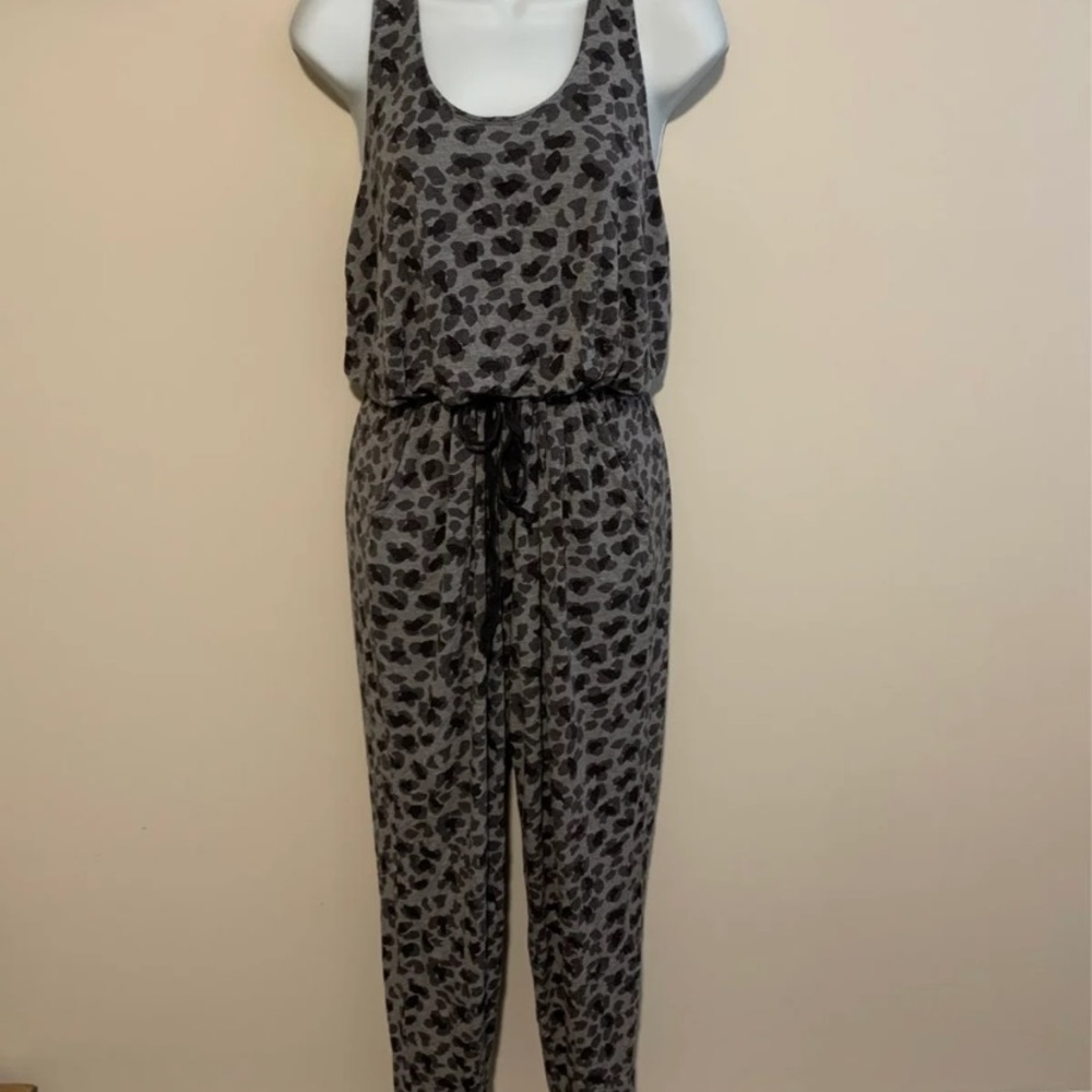 Aerie leopard jumpsuit